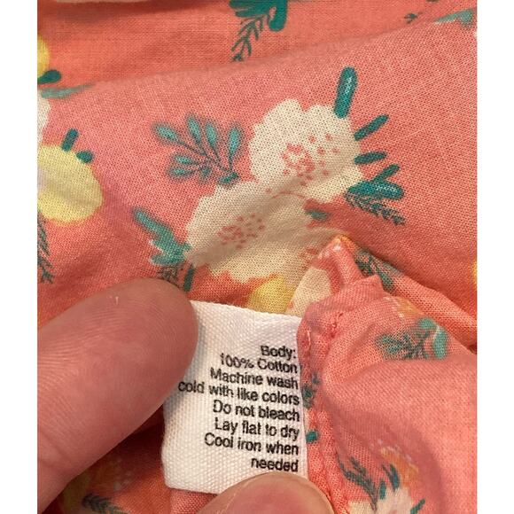 EGG Two Piece Baby Set ~ Pink Flowers & Lemons Print Bloomers & Top Sz 12 mo - Picture 7 of 7